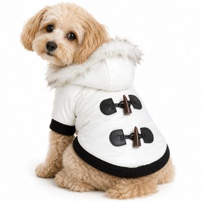 Pet Life Aspen Winter-White Insulated Fashion Pet Parka