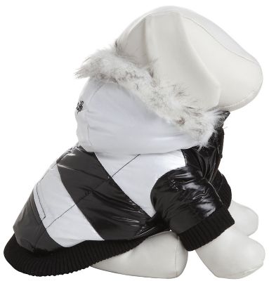Image showing  Fashion Striped Insulated Ultra-Plush Winter Dog Coat