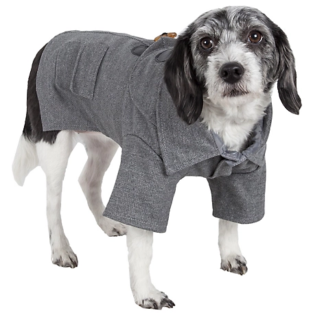 Pet Life Military Static Riveted Fashion Collared Wool Dog Coat