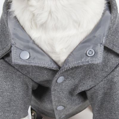 Image showing  Military Static Riveted Fashion Collared Wool Dog Coat