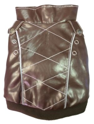 Image showing 2 th Pet Life Wuff-Rider Fashion Suede Stitched Dog Jacket