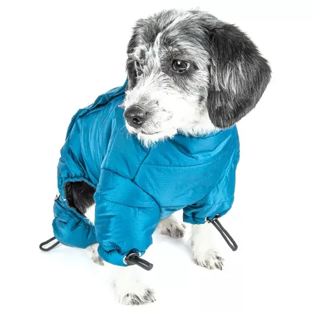 Helios Thunder-Crackle Plush Adjustable 3M Reflective Dog Jacket Dog Coats & Jackets