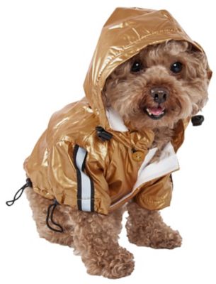Pet Life Reflecta-Sport Multi-Adjustable Reflective Weather-Proof Dog Raincoat with Hood
