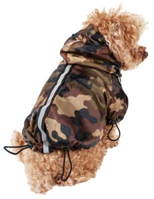 Pet Life Reflecta-Sport Multi-Adjustable Reflective Weather-Proof Dog Raincoat with Hood