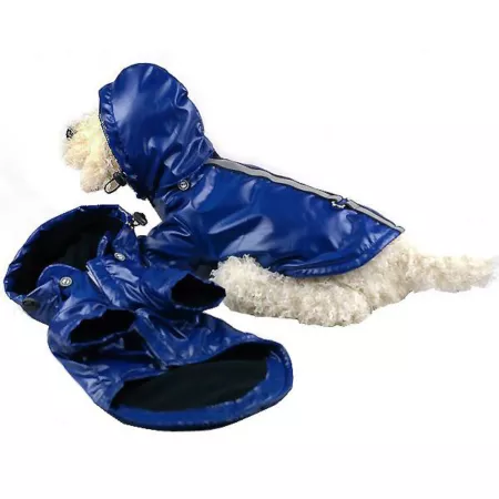 Pet Life Reflecta-Sport Adjustable Reflective Weatherproof Raincoat with Hood for Dogs Dog Coats & Jackets