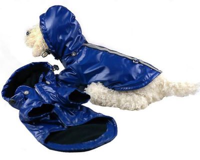 Pet Life Reflecta-Sport Adjustable Reflective Weatherproof Dog Raincoat with Hood