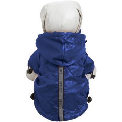 Image showing 4 th Pet Life Reflecta-Sport Adjustable Reflective Weatherproof Dog Raincoat with Hood