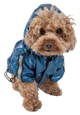 Image showing 6 th Pet Life Reflecta-Sport Adjustable Reflective Weatherproof Dog Raincoat with Hood