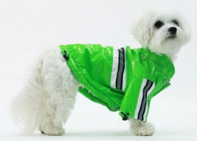 Image showing  Reflecta-Glow Reflective Waterproof Adjustable PVC Pet Raincoat