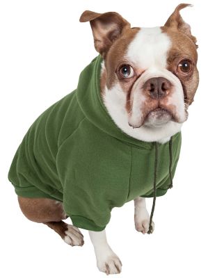 Pet Life American Classic Fashion Plush Cotton Hooded Dog Sweater