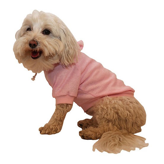 Pet Life Pink French Terry Cotton Dog Hoodie Pet Life Pink French Terry Cotton Dog Hoodie