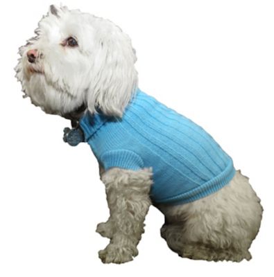 Image showing  Heavy Cotton Rib-Collared Knitted Dog Sweater