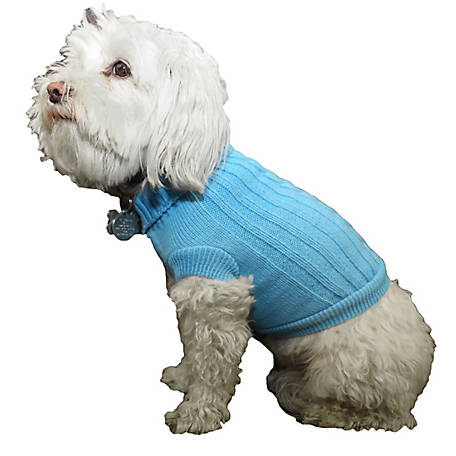Pet Life Blue French Terry Cotton Dog Hoodie Pet Life Blue French Terry Cotton Dog Hoodie