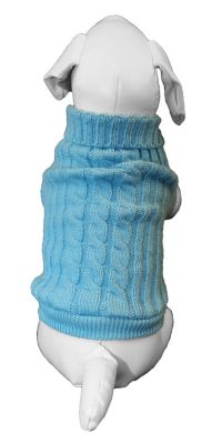 Image showing  Heavy Cotton Rib-Collared Knitted Dog Sweater