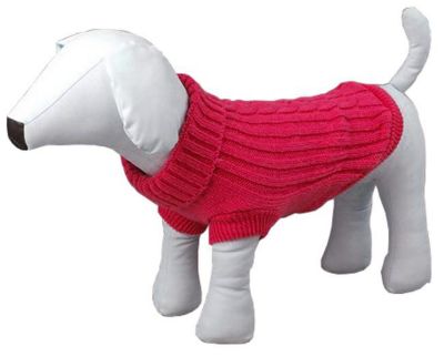 Image showing 4 th Pet Life Heavy Cotton Rib-Collared Knitted Dog Sweater