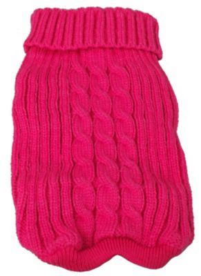 Image showing  Heavy Cotton Rib-Collared Knitted Dog Sweater