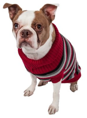 Image showing  Polo-Casual Lounge Designer Cable Knitted Turtleneck Dog Sweater