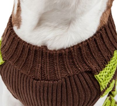 Image showing  Fashion Weaved Designer Ribbed Heavy Knitted Turtleneck Dog Sweater