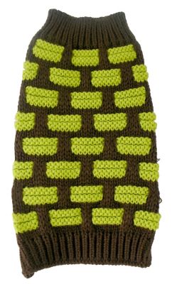 Image showing  Fashion Weaved Designer Ribbed Heavy Knitted Turtleneck Dog Sweater