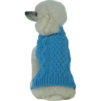 Image showing  Swivel-Swirl Heavy Cable Knitted Fashion Designer Dog Sweater