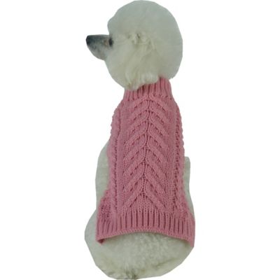 Image showing  Swivel-Swirl Heavy Cable Knitted Fashion Designer Dog Sweater