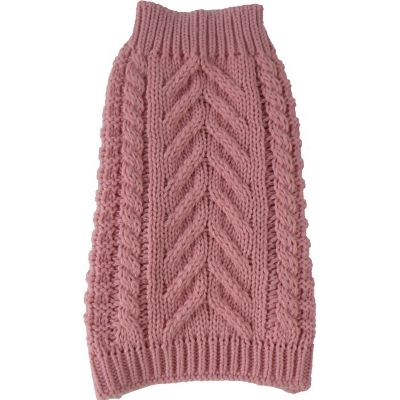 Image showing  Swivel-Swirl Heavy Cable Knitted Fashion Designer Dog Sweater