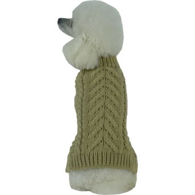 Image showing 1 th Pet Life Swivel-Swirl Heavy Cable Knitted Fashion Designer Dog Sweater