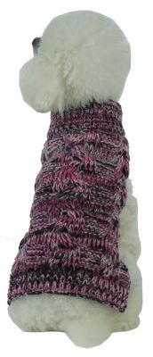 Image showing  Royal Bark Designer Fashion Heavy Cable Knitted Dog Sweater