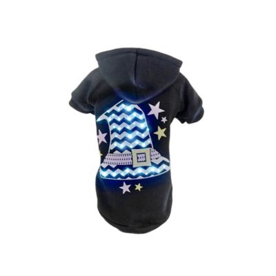 Pet Life LED Lighting Magical Hat Hooded Sweater Dog Costume