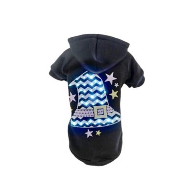 Pet Life LED Lighting Magical Hat Hooded Sweater Dog Costume -  FBPBKSM