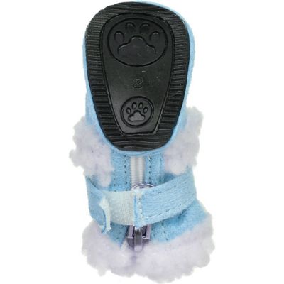 Image showing 1 th Pet Life Shearling Duggz Pet Shoes, 4-Pack
