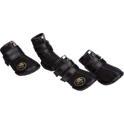 Pet Life Ruff Suede High-Support Pet Shoe Sneakers, 4-Pack