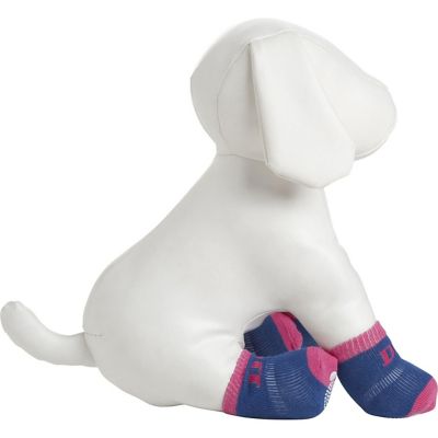 Pet Life Pet Socks with Rubberized Soles, 4-Pack