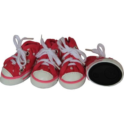 Image showing 2 th Pet Life Extreme-Skater Canvas Casual Grip Pet Sneaker Shoes, 4-Pack