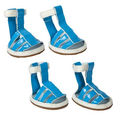 Image showing  Buckle-Supportive PVC Waterproof Pet Sandals, 4-Pack
