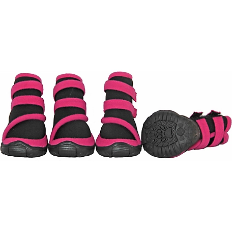 Pet Life Performance-Coned Premium Stretch Supportive Pet Shoes, 4-Pack