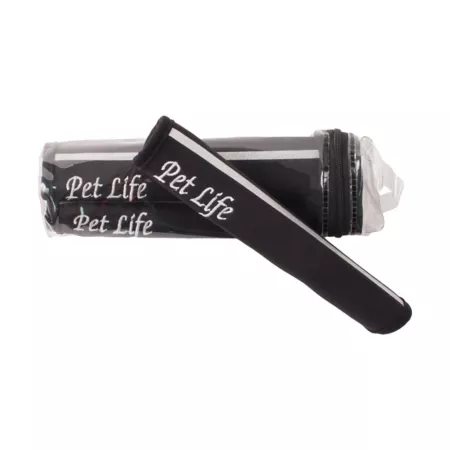 Pet Life Reflective Extreme Neoprene Knuckle Protection Sleeve for Pets Medium Black Recovery Cones & Sleeves