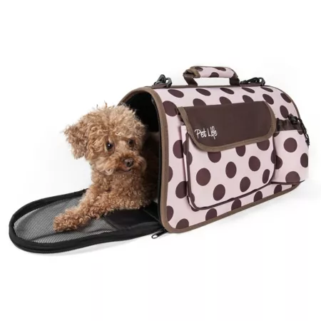 Pet Life Airline Approved Casual Foldable Pet Carrier Soft Sided Crates