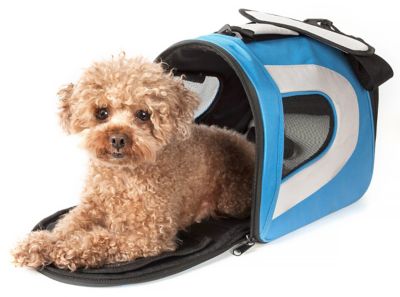 Pet Life Airline-Approved Folding Zippered Sporty Mesh Pet Carrier