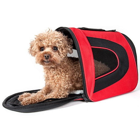 Pet Life Airline-Approved Folding Zippered Sporty Mesh Pet Carrier
