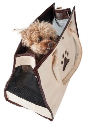 Image showing  Leatherette Posh Paw Pet Carrier, 17.3 in.