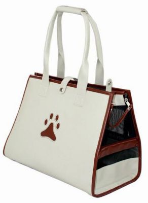Image showing  Leatherette Posh Paw Pet Carrier, 17.3 in.