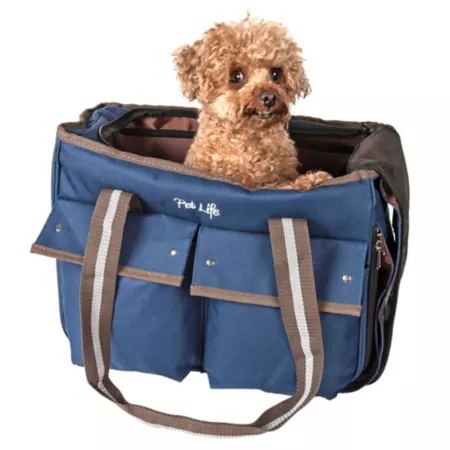 Pet Life Fashion Canvas Pet Carrier Bag Soft Sided Crates