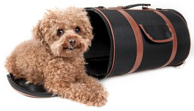 Pet Life Airline-Approved Fashion Cylinder Posh Pet Carrier