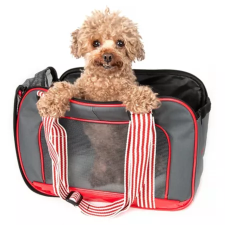 Pet Life Fashion Candy Cane Carrier Soft Sided Crates