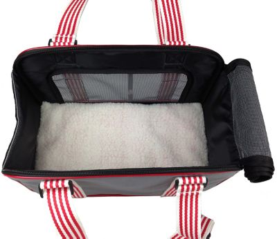 Image showing  Candy Cane Mesh Fashion Pet Carrier, 15 in.