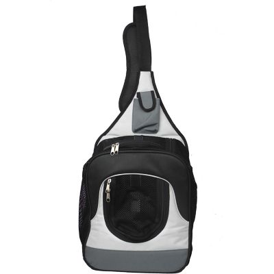 Image showing  Single Strap Over-The-Shoulder Navigation Hands Free Backpack and Frontpack Pet Carrier