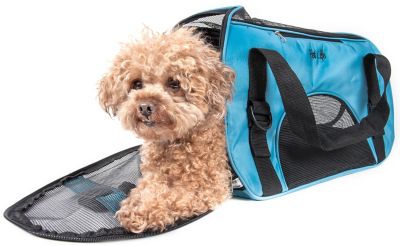 Pet Life Airline-Approved Altitude Force Sporty Nylon Zippered Fashion Pet Carrier