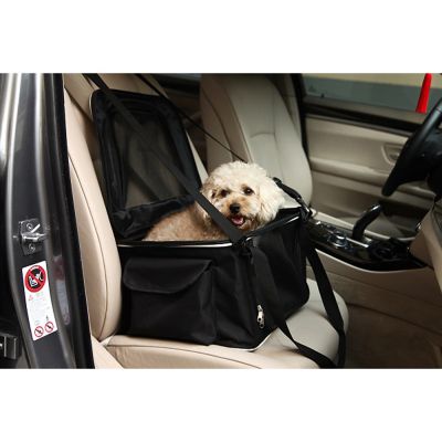 Image showing  Lightweight Collapsible Safety Travel Wire Folding Pet Car Seat Carrier