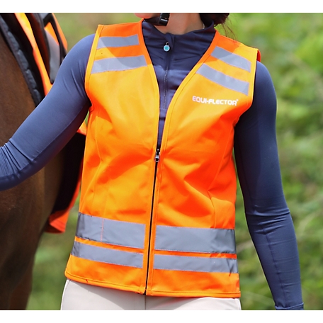 Shires Equi Flector Safety Vest Orange Xs, 7001-XS